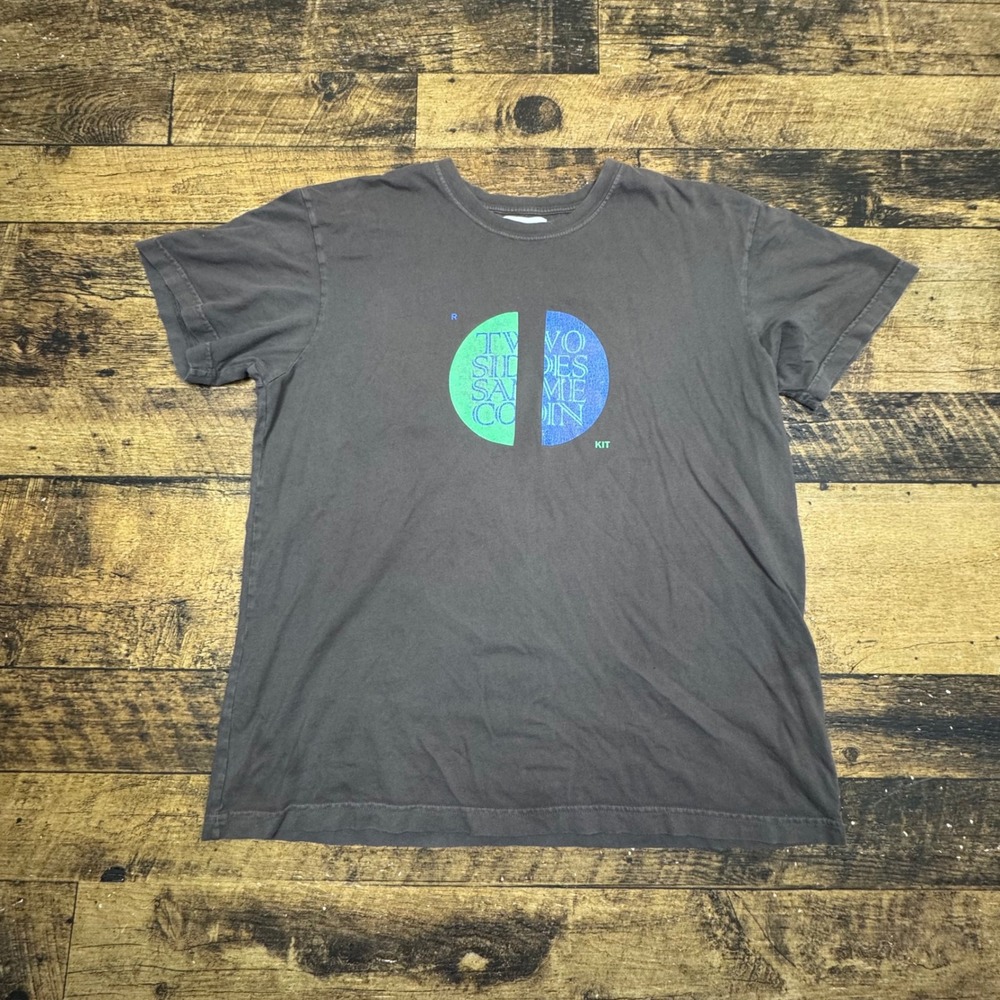 RokIt Graphic T-Shirt Two Sides Same Coin Casual‎ Tee XL
